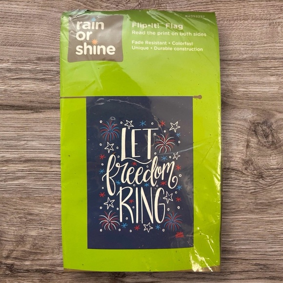 Rain or Shine Other - NIP Beautiful 4th of July/Patriotic 28” X 40” House/Porch Flag